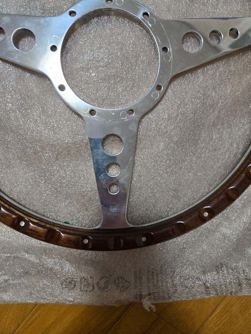 ばやさま専用　モトリタウッドステアリング　フラット　14インチ　超美品