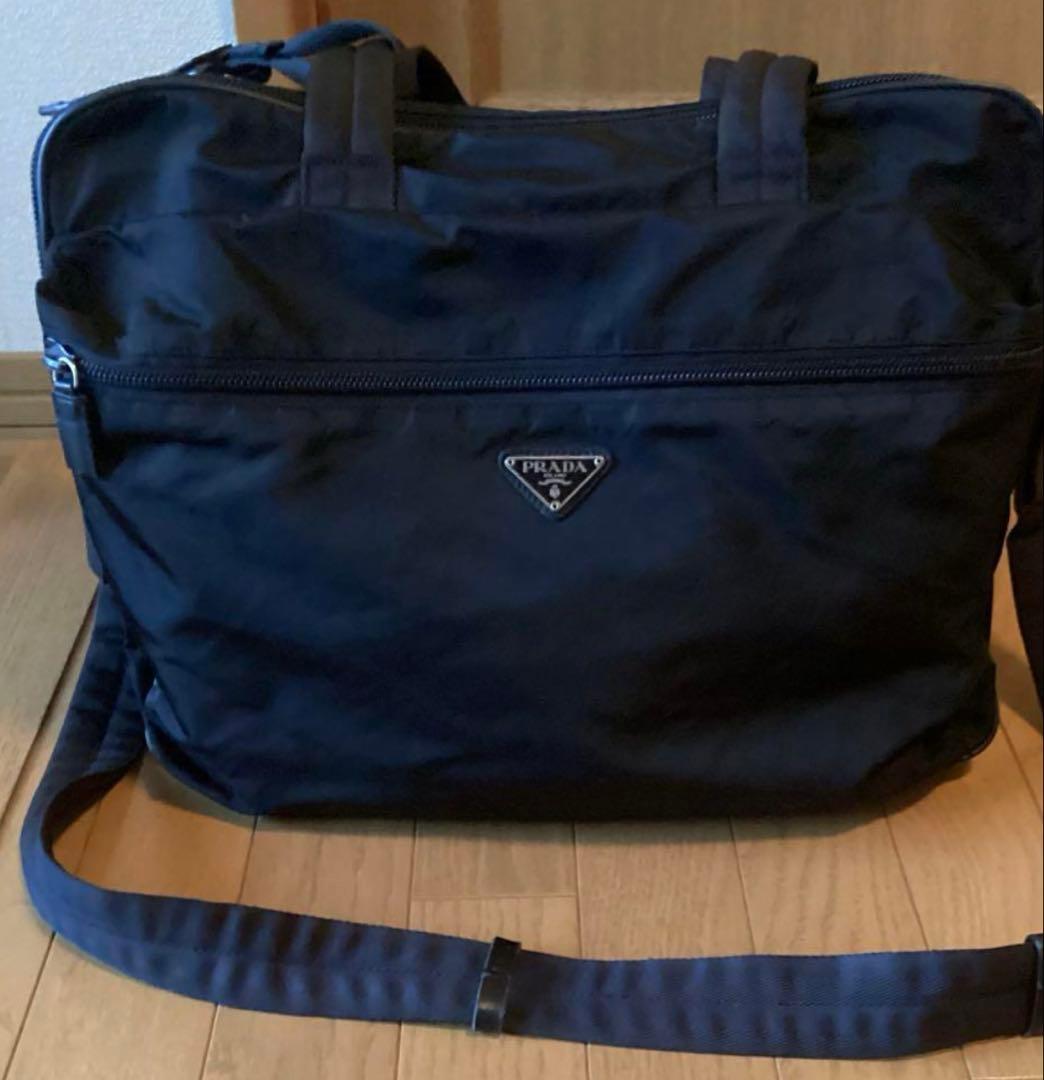 美品　プラダビジネスバック　大容量　ショルダー　トート　バック