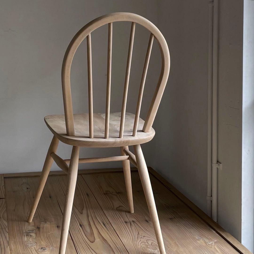 アーコールチェア 椅子　イギリスアンティーク　ダイニングチェア　フープバック