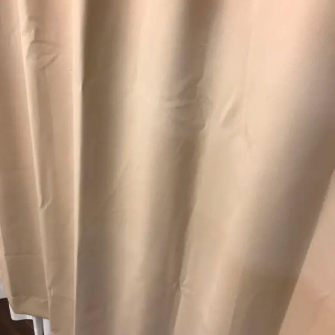 遮光カーテン　幅150cm×丈178cm2枚　ベージュ