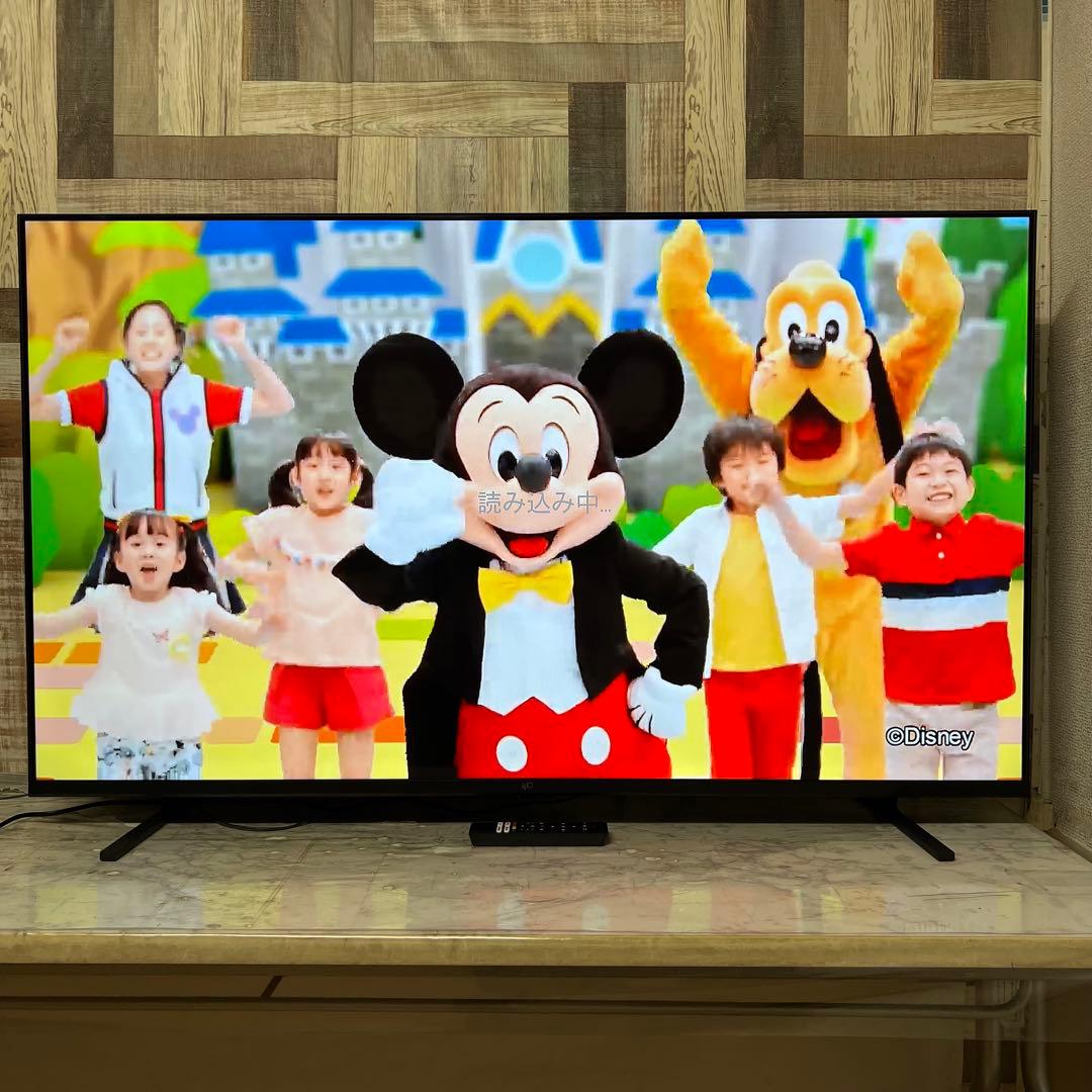 即日受渡❣️全国送料込半年前購入FPD55型4KGoogleTV ネット動画多数