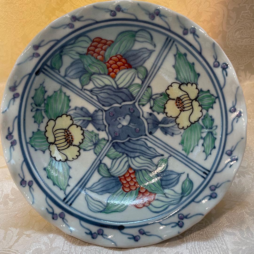 有田焼【佐藤走波】中皿　五枚組　高台