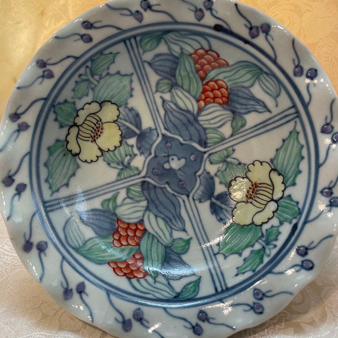 有田焼【佐藤走波】中皿　五枚組　高台