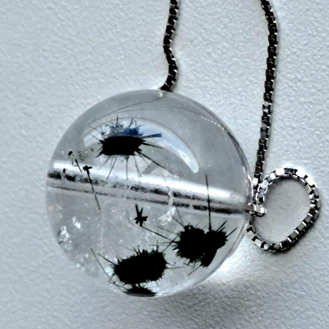 5Aホーランダイトインクォーツ 12.5㎜ ネックレス