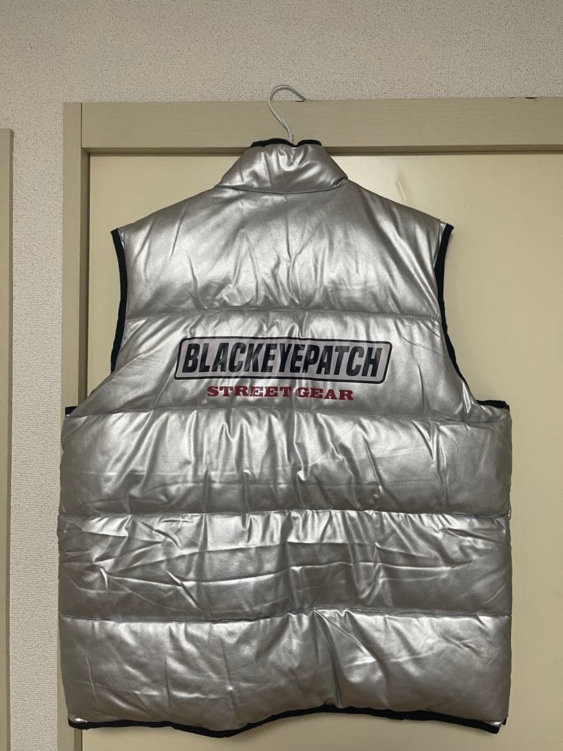 BLACK EYE PATCH シルバー ベスト Lサイズ