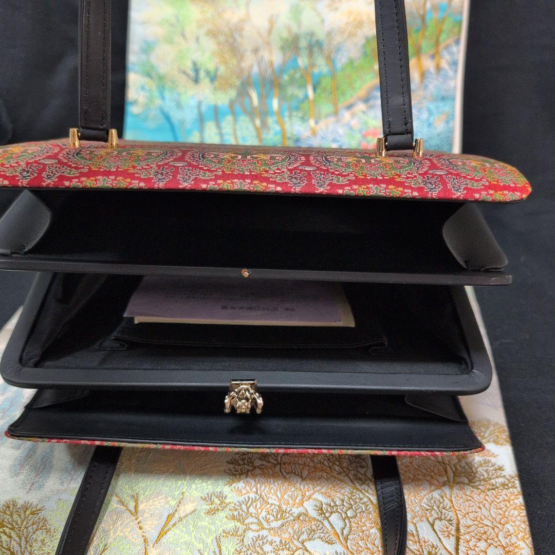 龍村美術織物　高級利休バック　 伝統的トートバッグ中古品　美品