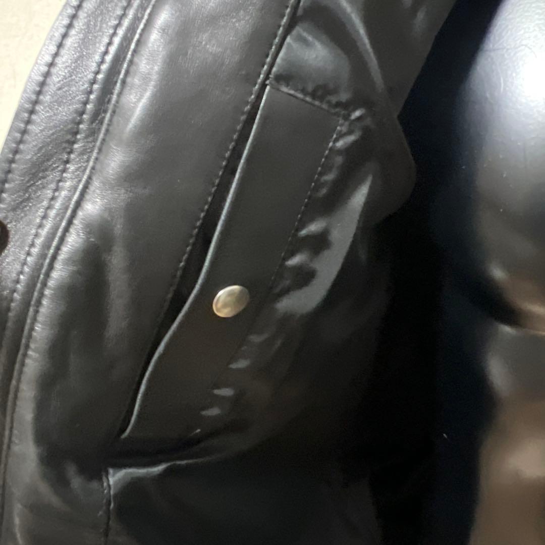 レアな名作⭐️ジャックローズ⭐️ ラムレザー ノーカラーキルト ダウンジャケット