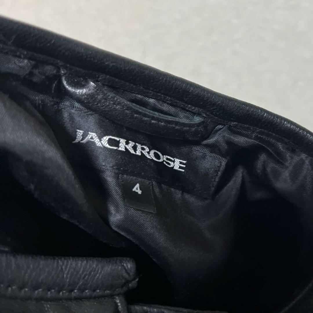 レアな名作⭐️ジャックローズ⭐️ ラムレザー ノーカラーキルト ダウンジャケット