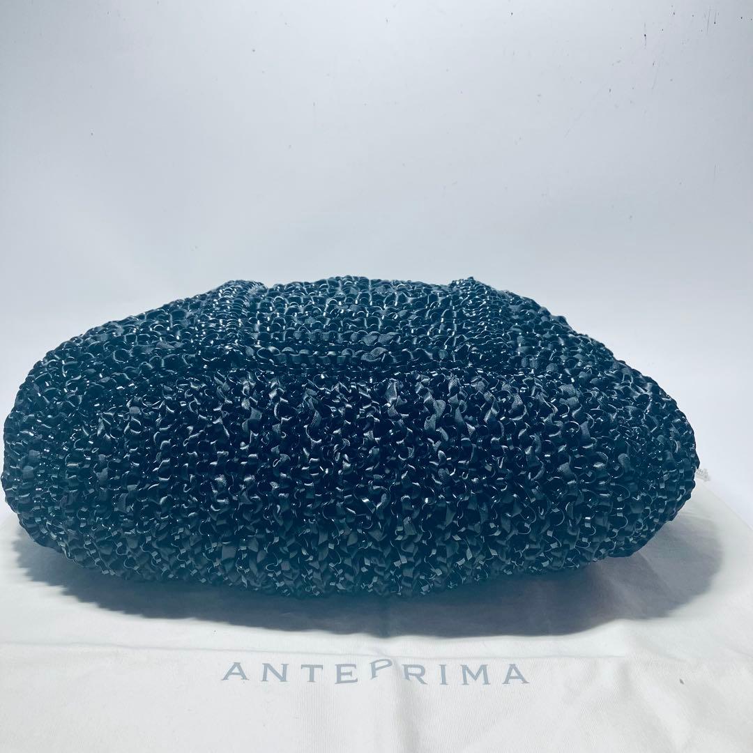 未使用級◇アンテプリマ ワイヤー ハンドバッグ◇ブラック ギャランティカード