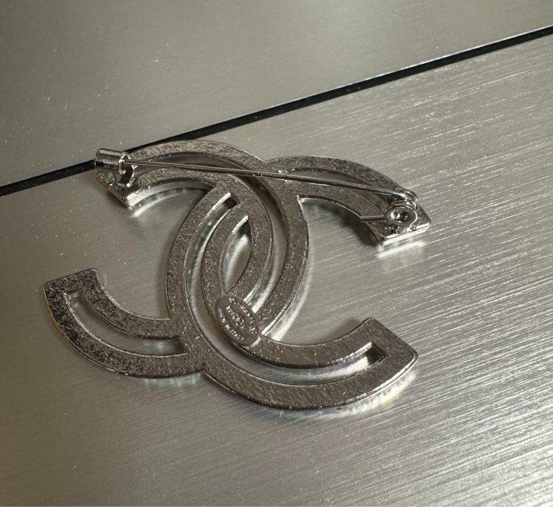 CCロゴブローチ シルバー