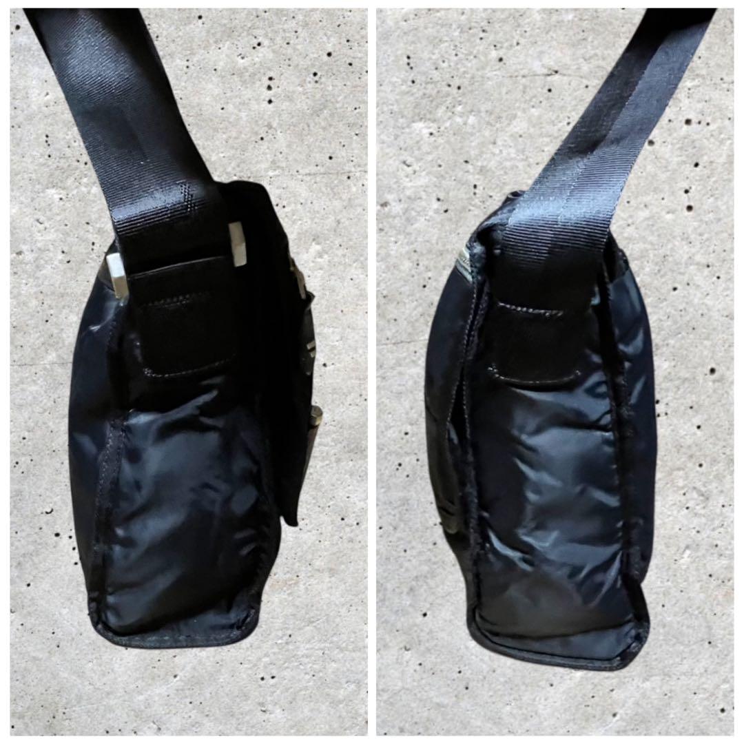 美品　ディーゼル　ショルダーバッグ　メッセンジャーバッグ　ナイロン　ネイビー