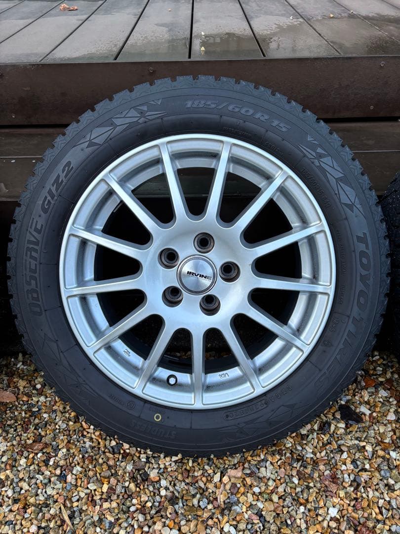 黒柴タローさま 専用！185/60R15★2020年製造スタッド2シーズン使用