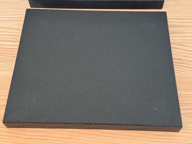 高級黒御影石 オーディオボード 2枚セット 300×350×30mm