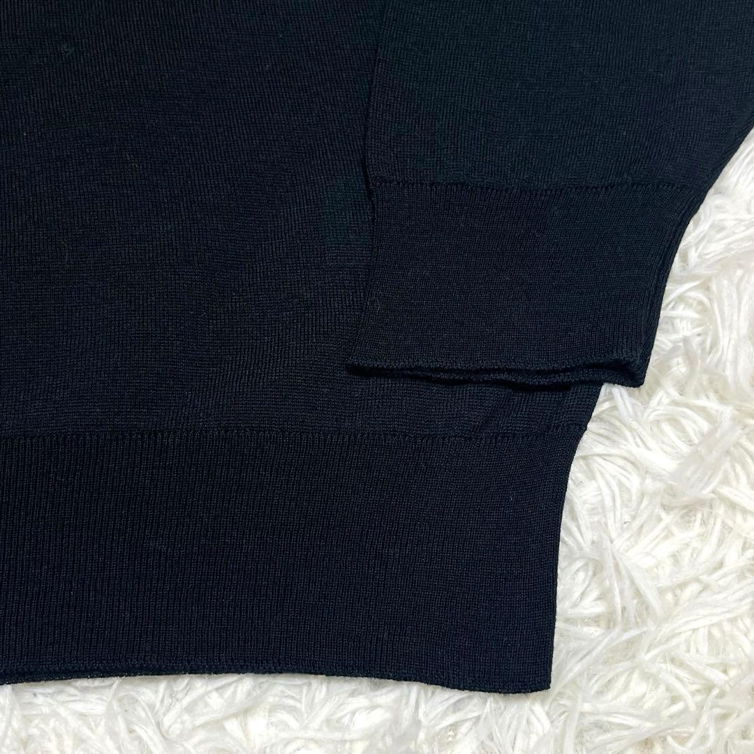 未使用品✨JOHN SMEDLEY タートルネックニット ブラック Lサイズ