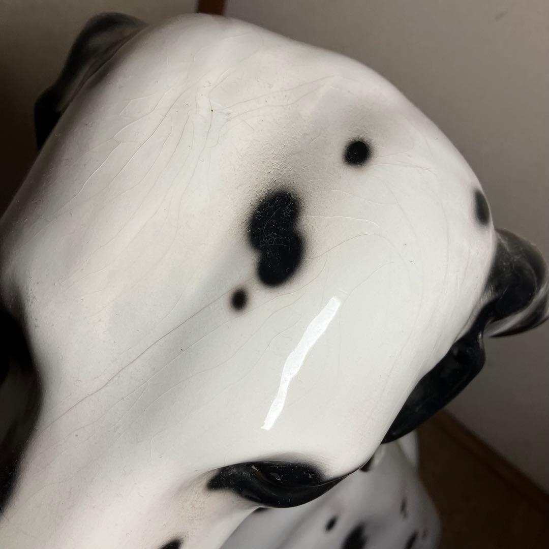 ダルメシアン　陶器　オブジェ　等身大