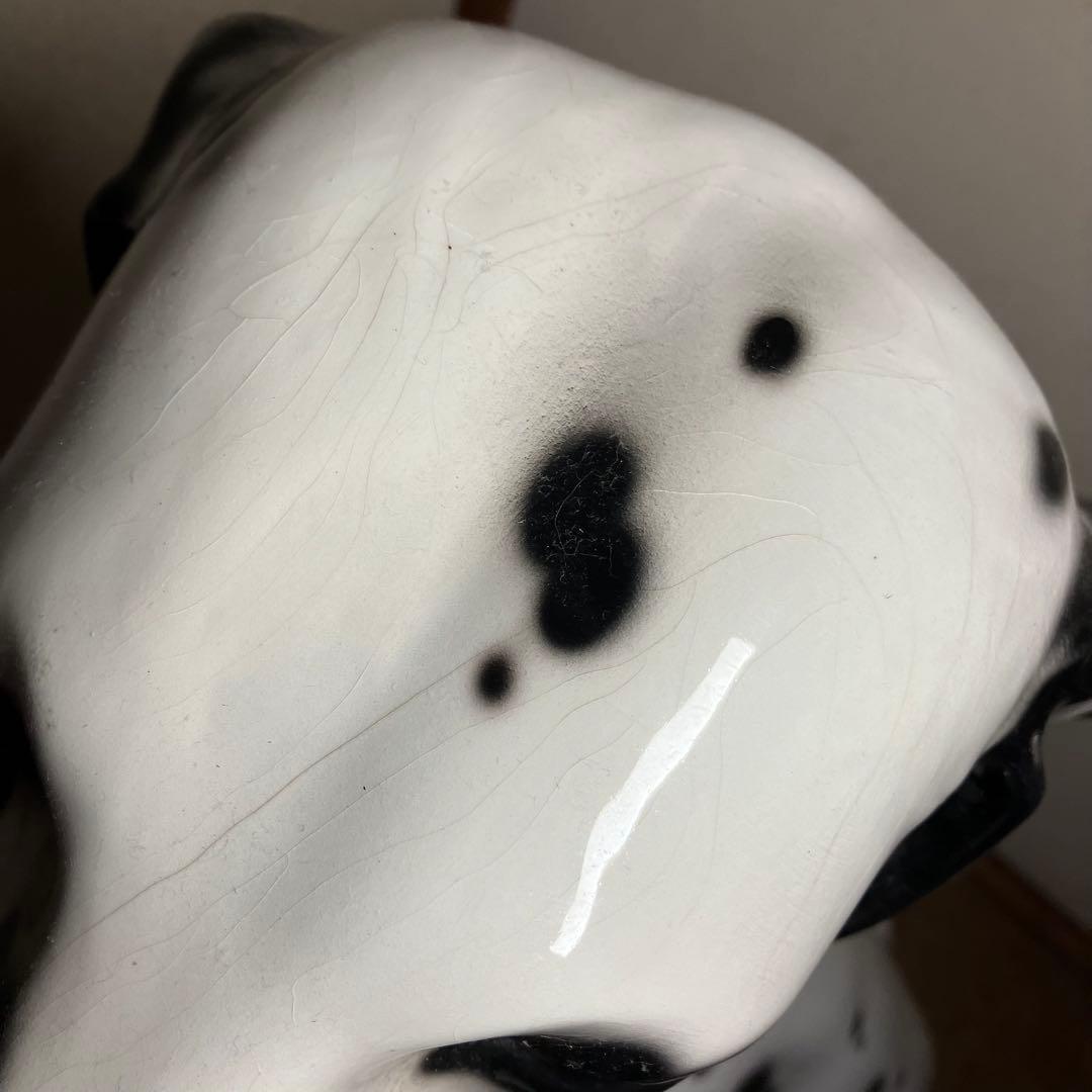 ダルメシアン　陶器　オブジェ　等身大