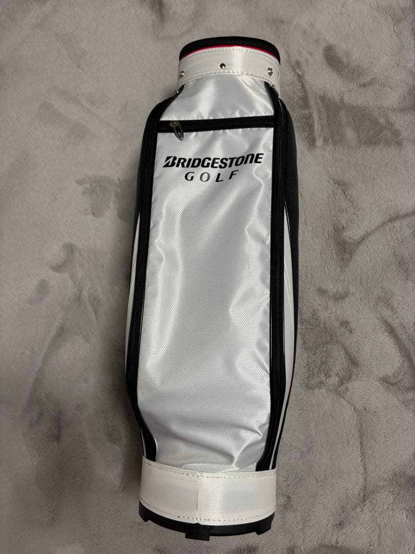 BRIDGESTONE ゴルフキャディバッグ 黒/赤/白