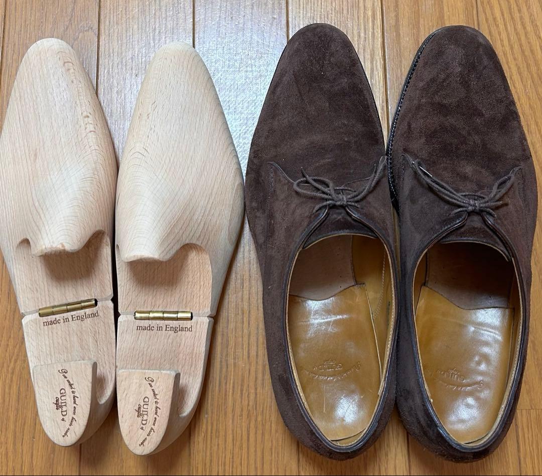 GUILD of Crafts ダークブラウン スエード シューズ　革靴