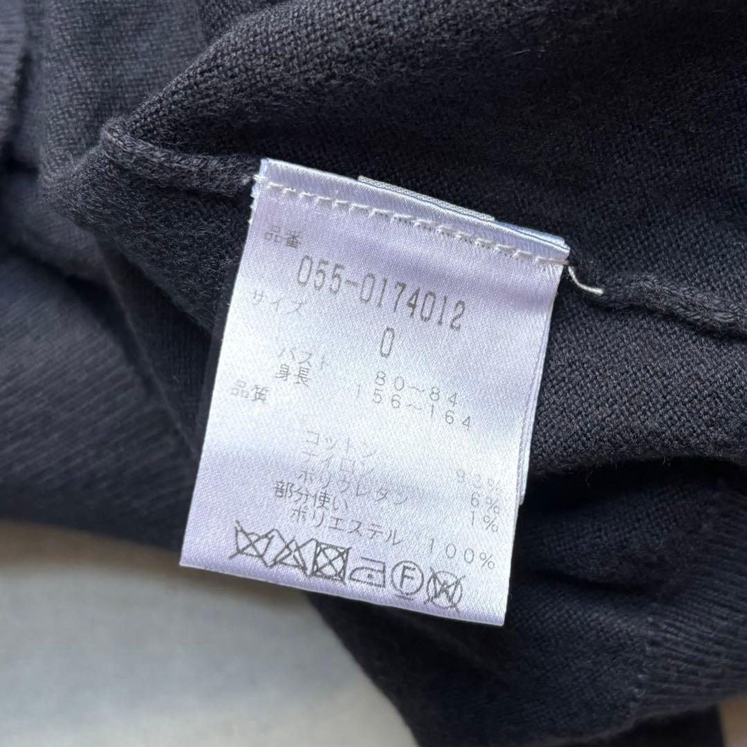 PEARLY GATES タートルネック コットンニットセーター 蛍光ラインロゴ