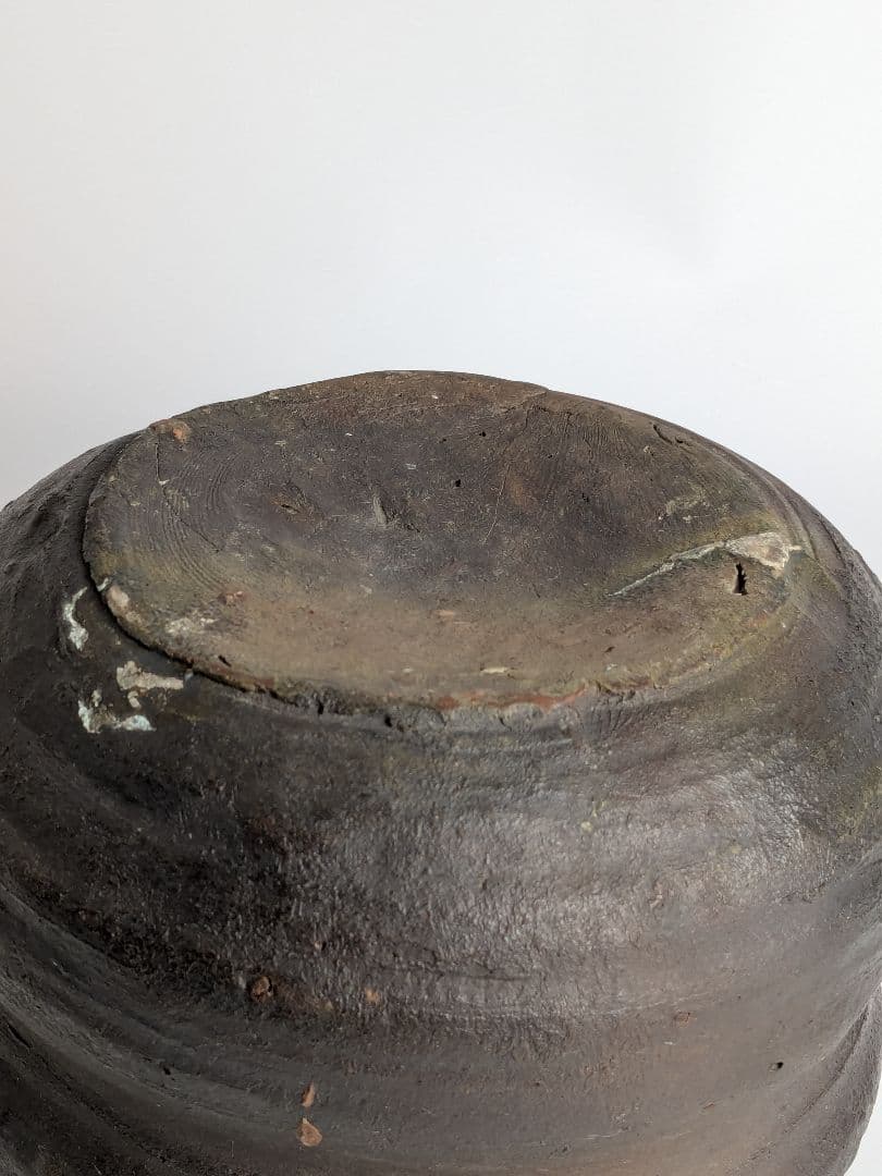 古備前水指　重餅水指　矢筈口　古備前　茶道具　古陶磁