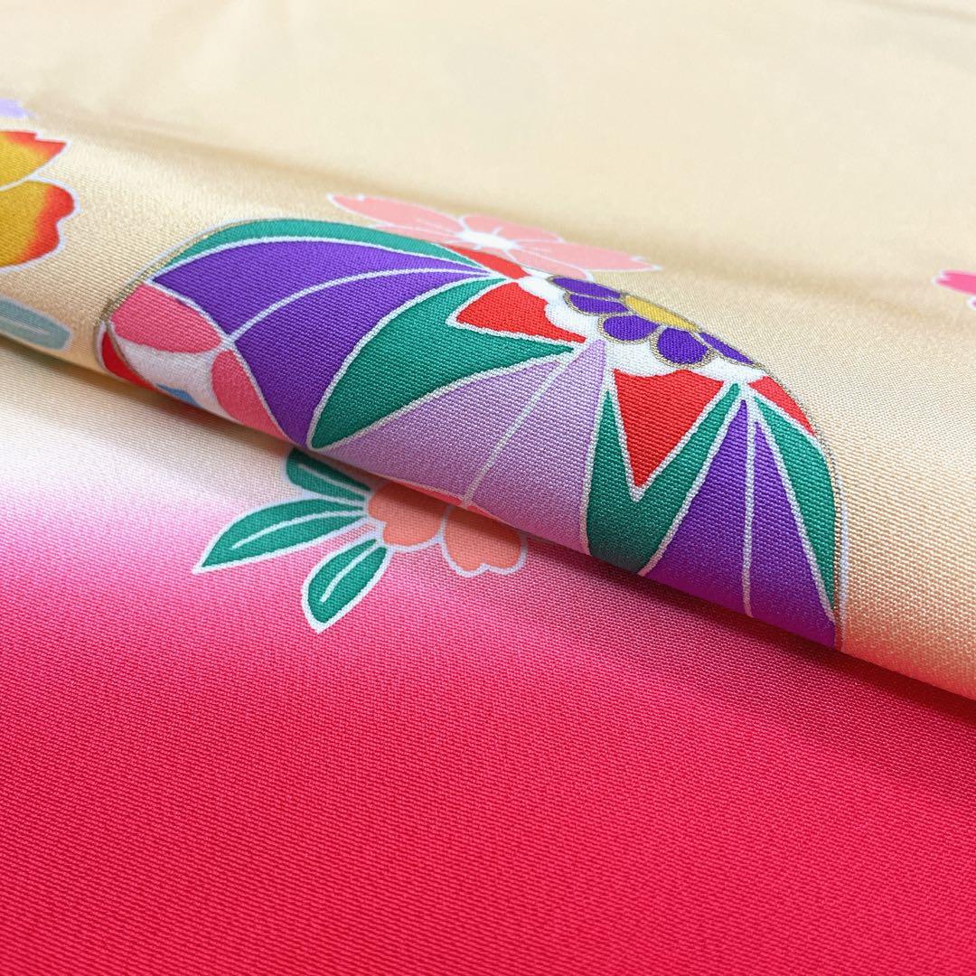 ◎mk-3310　未着用　七五三　女の子　着物　日本製　3歳　　1-6