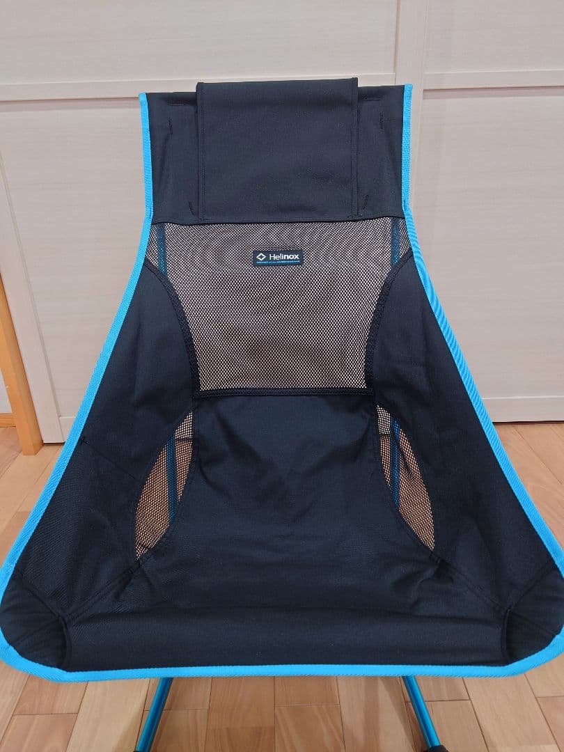 Helinox ビーチチェア アウトドアチェア ブラック/ブルー