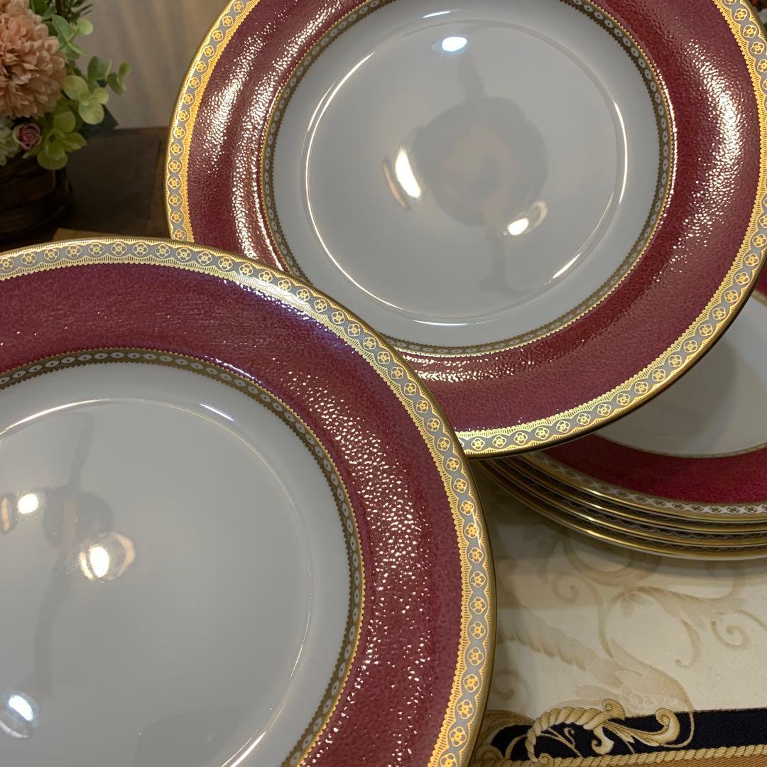 ウェッジウッド ユーランダー　パウダールビー　20.5cmデザートプレート