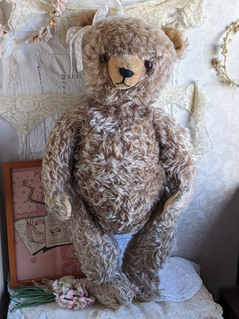【w】【専用ページ】アンティークベア　アンティークテディベア　大きなハーマン