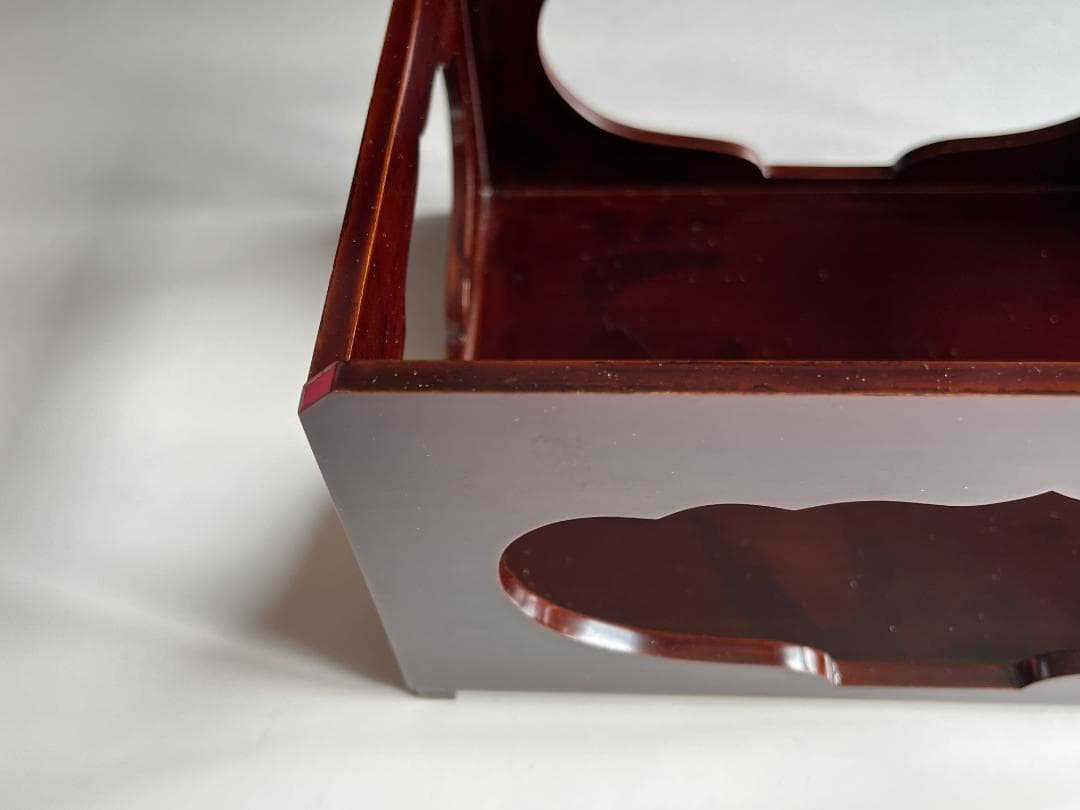 川瀬表完　香狭間透し溜　莨盆　茶道具