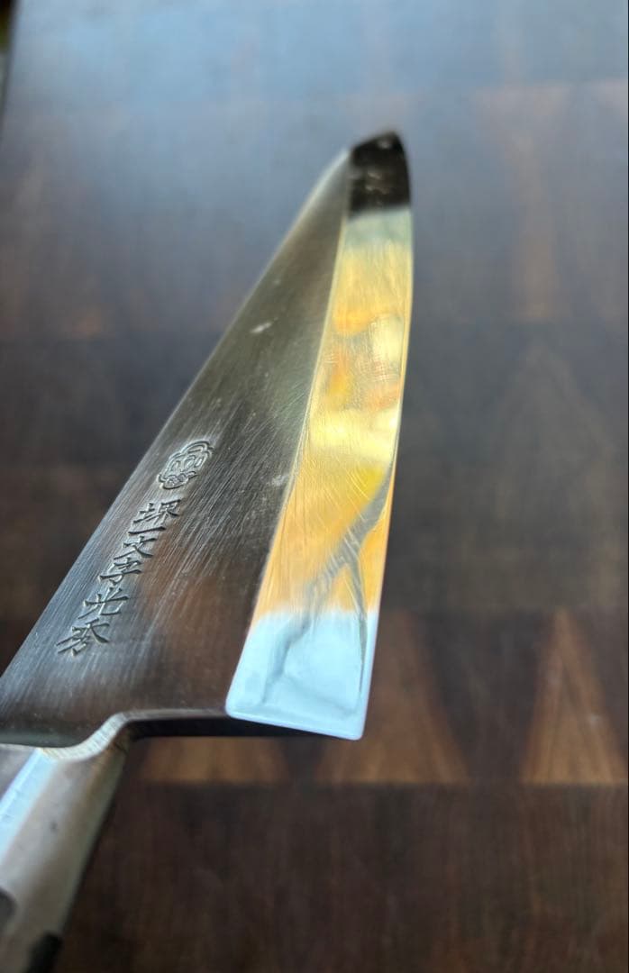 堺一文字光秀　ガラスキ　180mm 包丁　全鋼　骨スキ　洋出刃　洋包丁　釣り