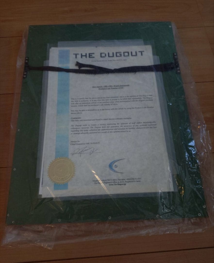 ダグアウト社 ジーコ 直筆サイン入り写真 ブラジル代表 証明書付 額