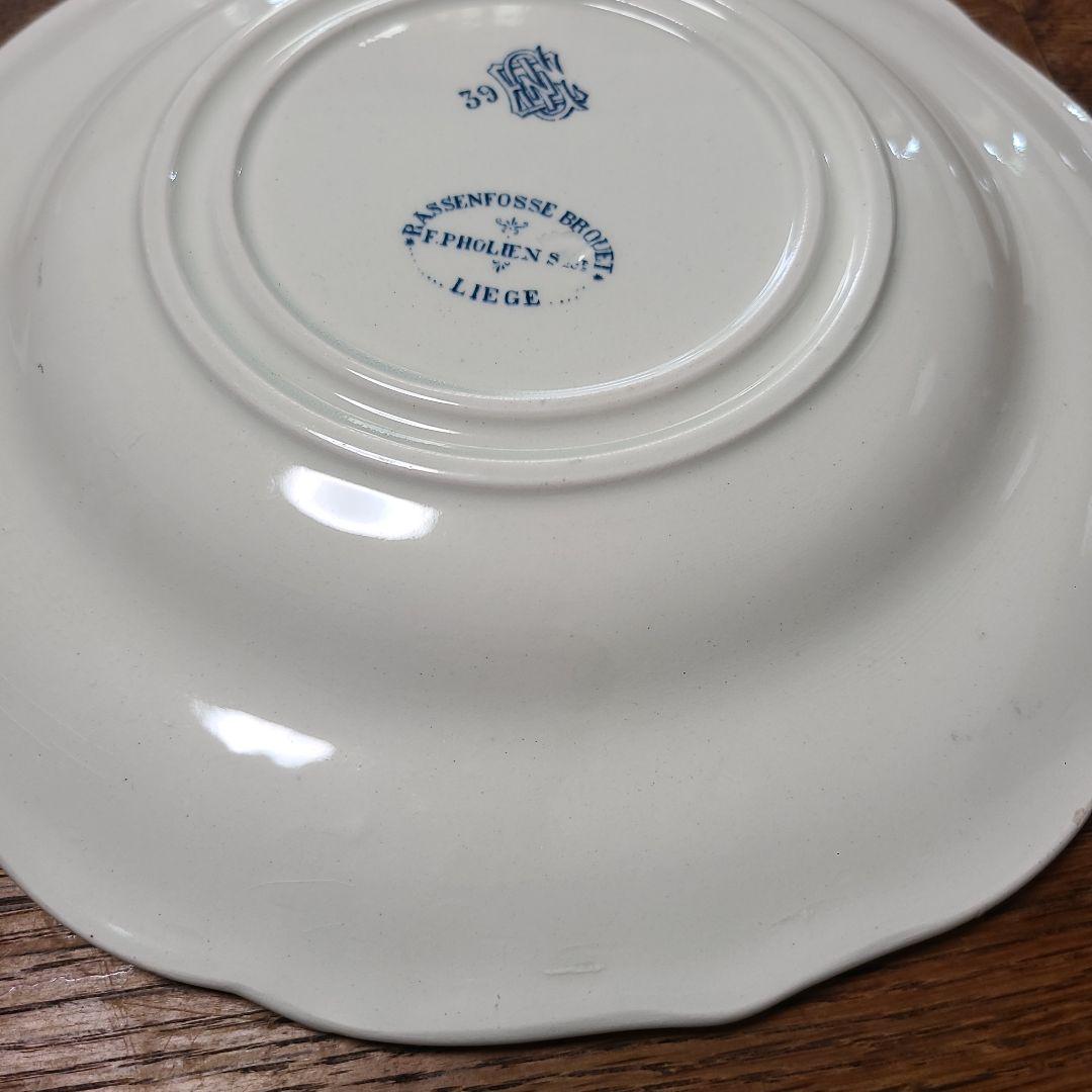 GIEN モノグラム　プレート　アンティーク　フランス　gien