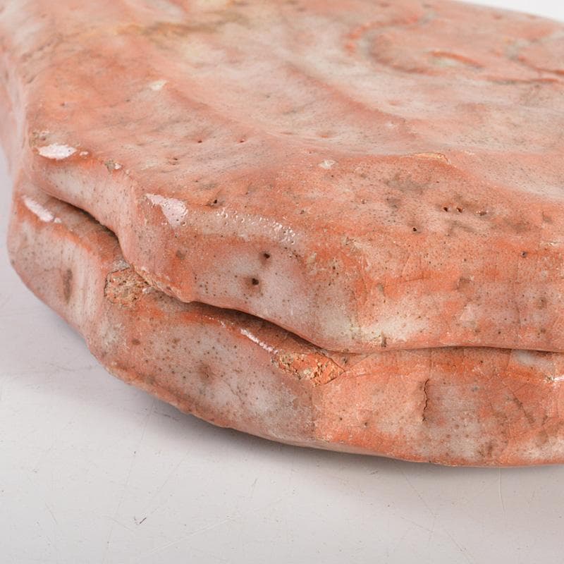 茶道具　赤楽　匁土　鳥文　香合　書付箱　Ⅴ　6281