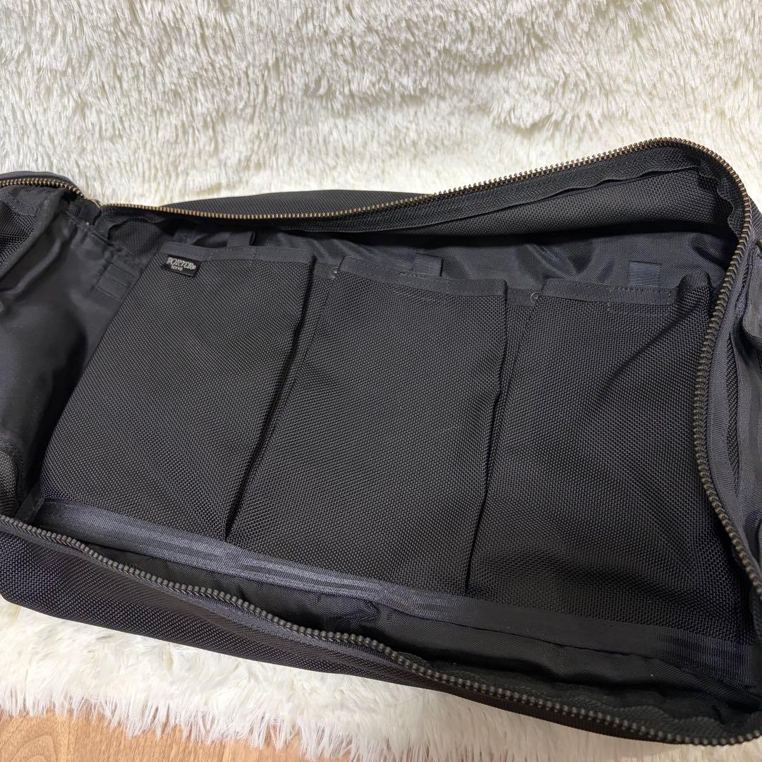 【19日まで】ポーター　ヒート ビジネスバッグ　2way 2層 A4可 ブラック