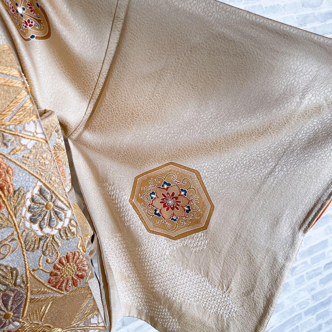 15％OFF SALE中❗️訪問着　フルセット　エ霞　鹿の子絞り　地紋　H5