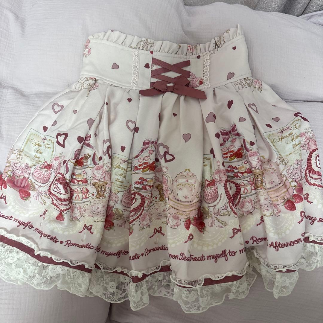 アフタヌーンティー柄 セットアップ リズリサ ピンク