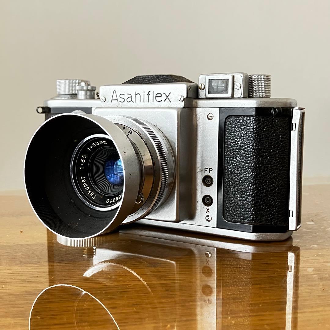 Asahiflex アサヒフレックス 一眼レフカメラ　革ケース付き