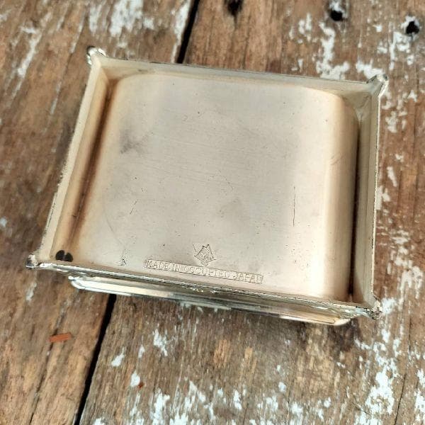 40-50s ヴィンテージ オキュパイド ジャパン 帆船 金工細工 小物入れ