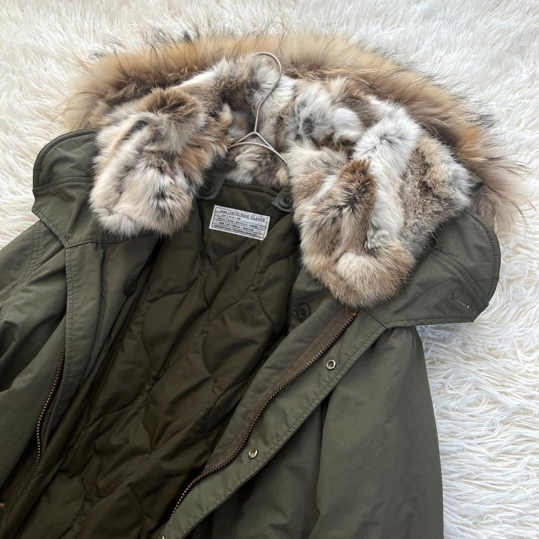 ドゥーズィエムクラス リアルファー ライナー付きモッズコート M65 4way