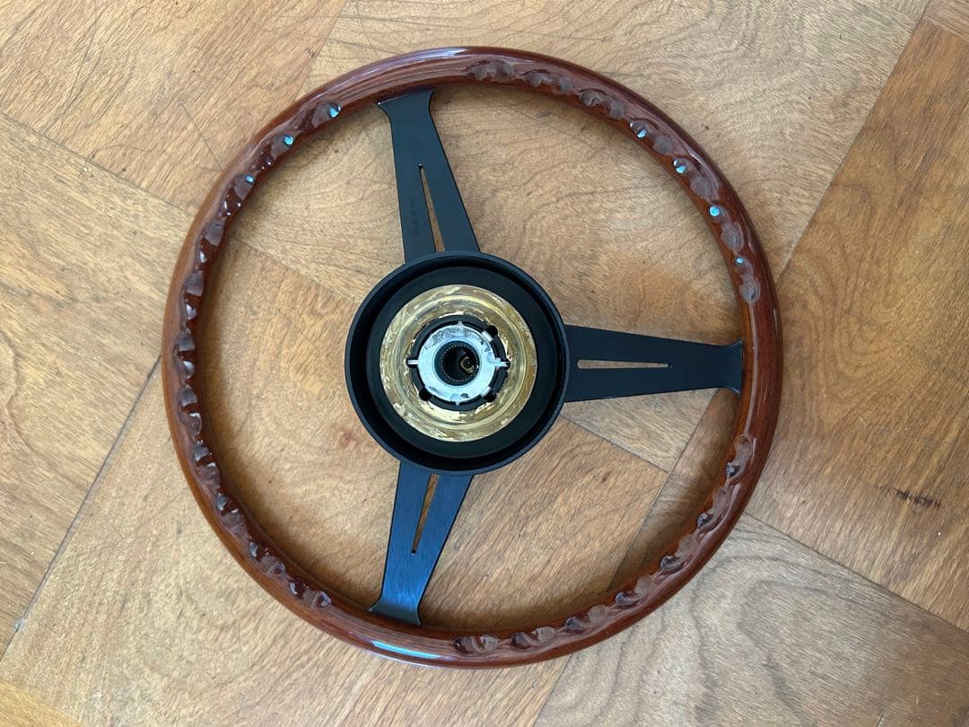 NARDI ウッド&ブラックスポーク　36π