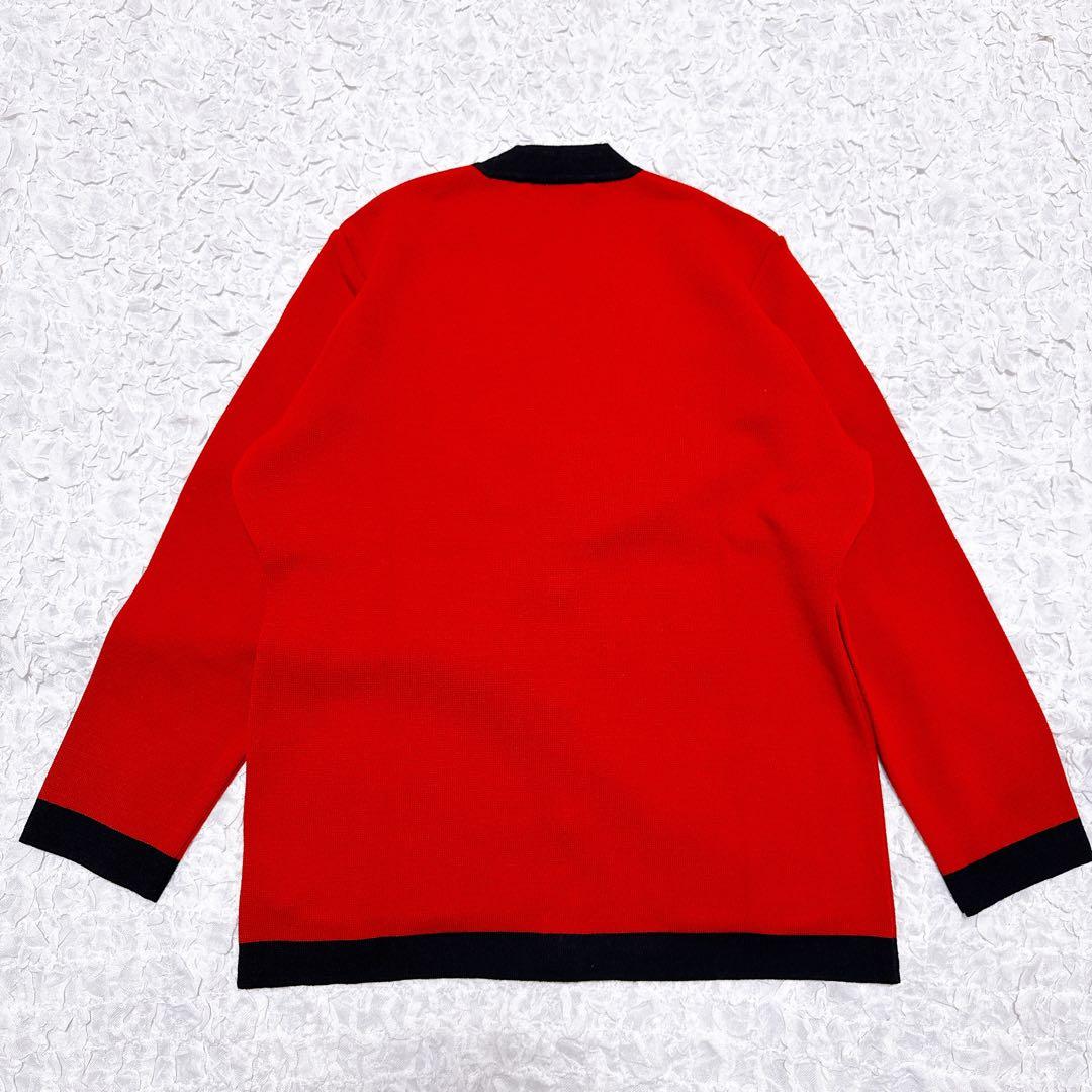Burberrys旧タグカーディガン 赤 金ボタン ホースマーク ８０年代