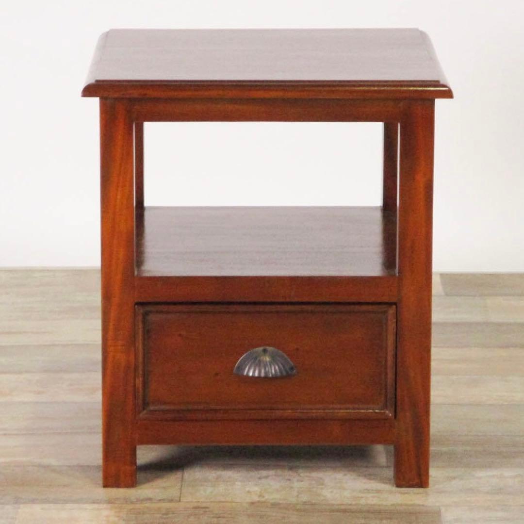 C 新品 コロニアル サイドテーブル ミニテーブル 小物入れ 収納 アジアン