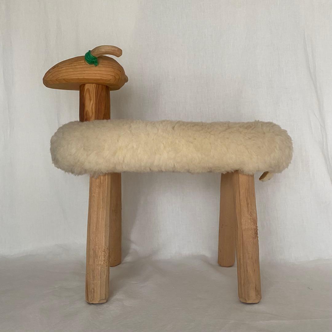 羊のスツール オブジェ 置物