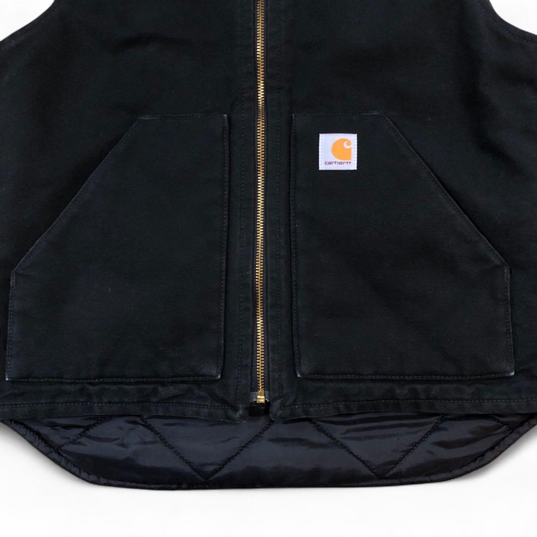 Carhartt ダック ベスト V01 BLK 黒 S カーハート