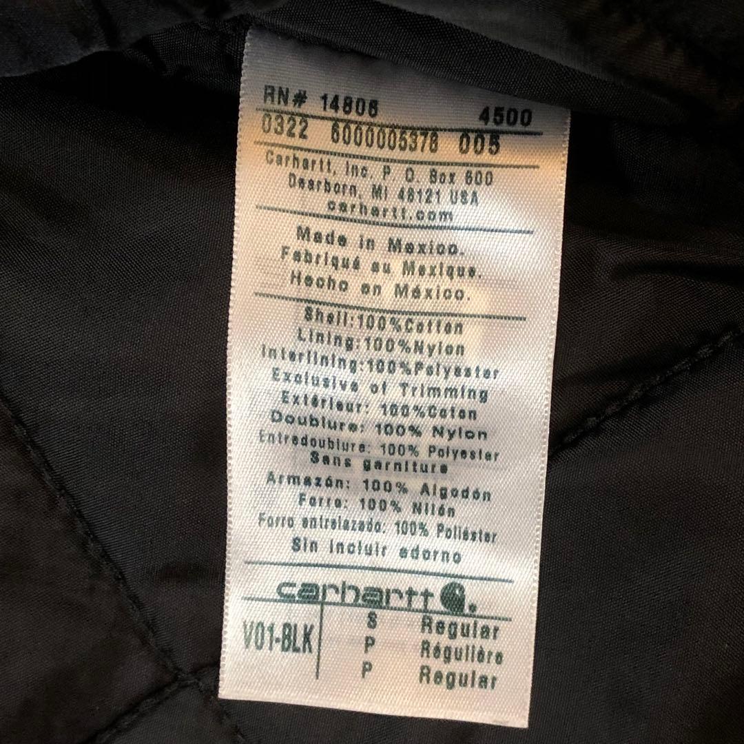 Carhartt ダック ベスト V01 BLK 黒 S カーハート