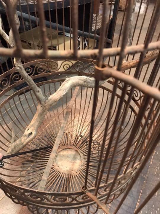 ヴィンテージ 特大 アイアン バードゲージ 鳥かご