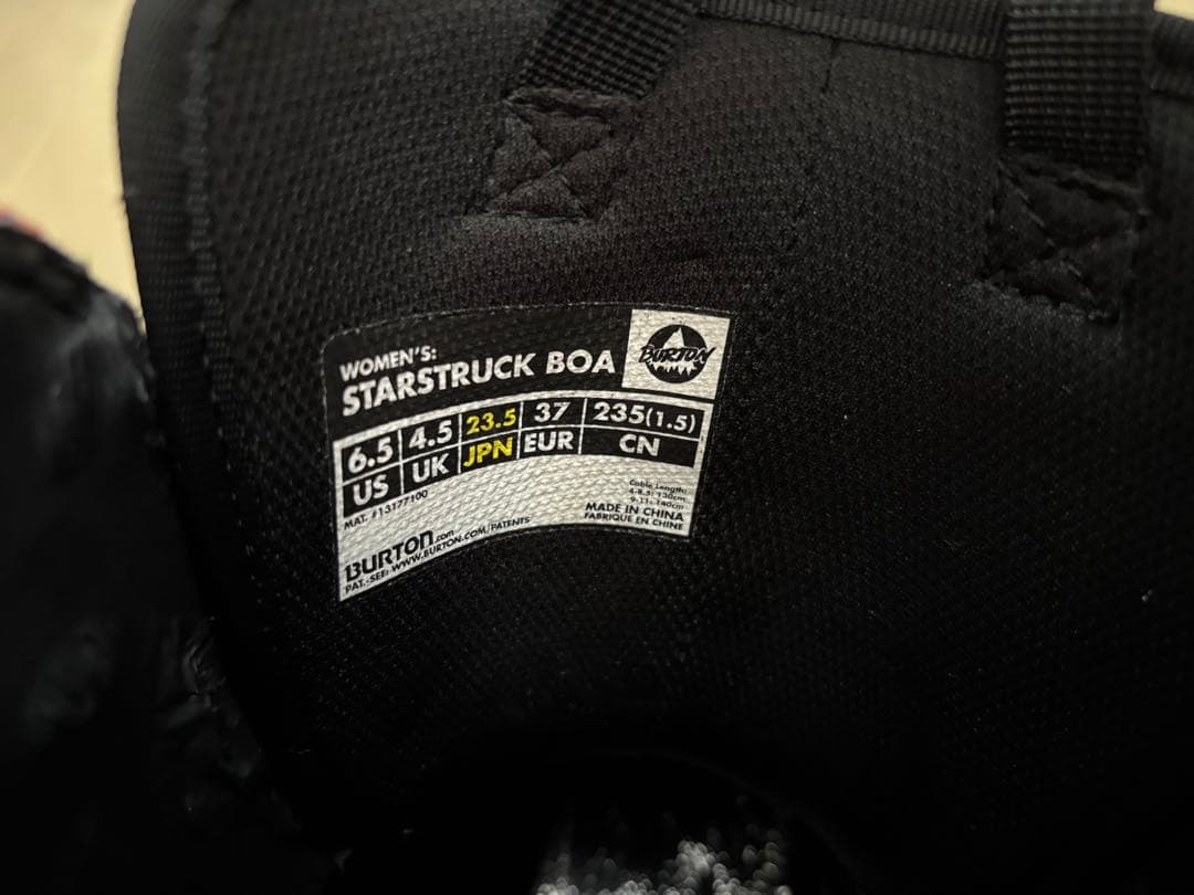 Burton　バートン　STARSTRUCK BOA　23.5cm