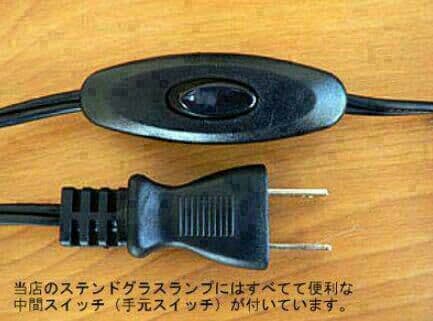 ティファニースタイルテーブルランプ電気スタンドガラスランプ\r ピンクの花3本2