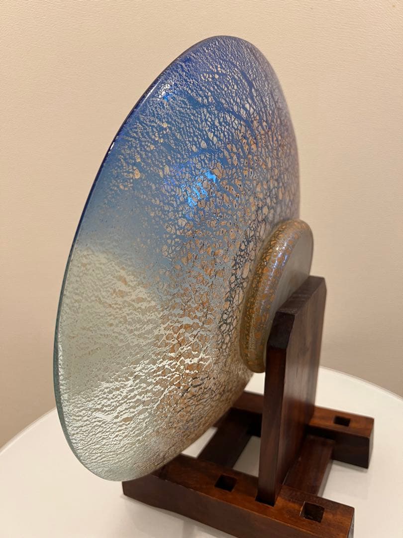 ⭐️週末限定お値下げ　琉球ガラス　稲嶺盛吉　大皿