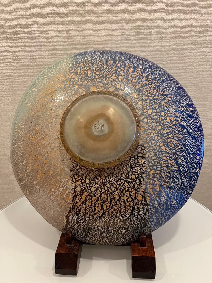 ⭐️週末限定お値下げ　琉球ガラス　稲嶺盛吉　大皿